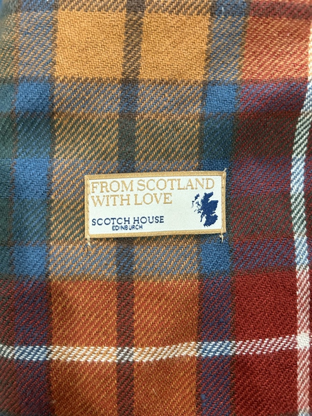 Scotch House From Scotland With Love Plaid Scarf - Red, Blue, Brown
